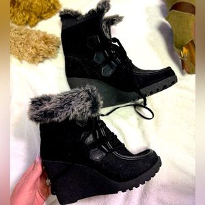 Unionbay faux fur boots brand new